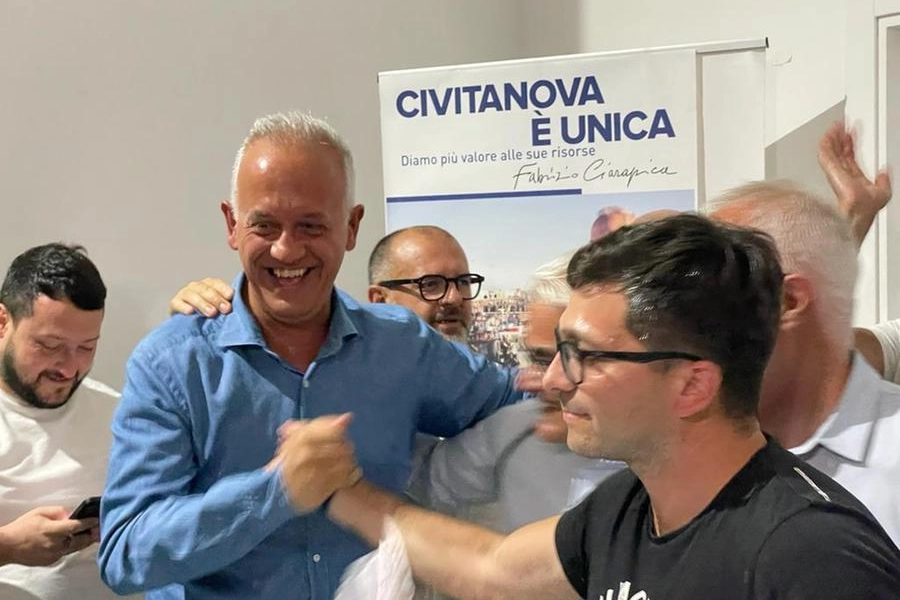 Fabrizio Ciarapica festeggia la vittoria a Civitanova