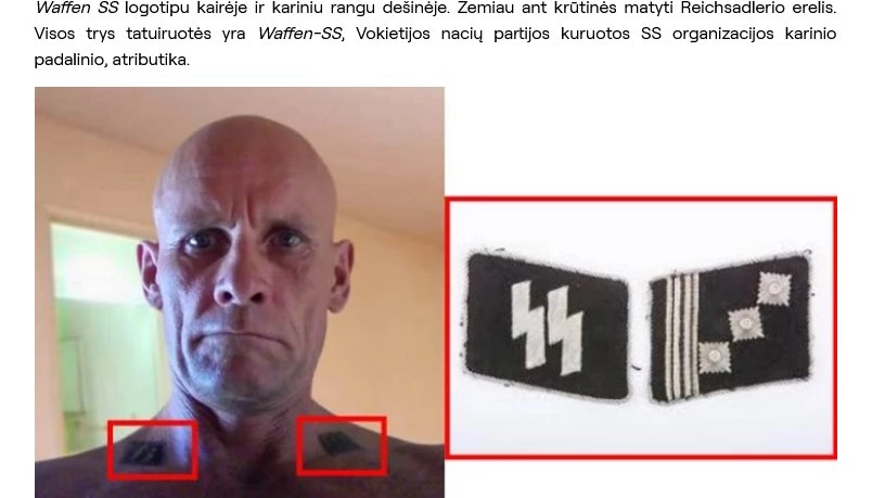 Dmitry Utkin, leader delle brigate neonaziste Wagner, a fianco di Putin (Twitter)