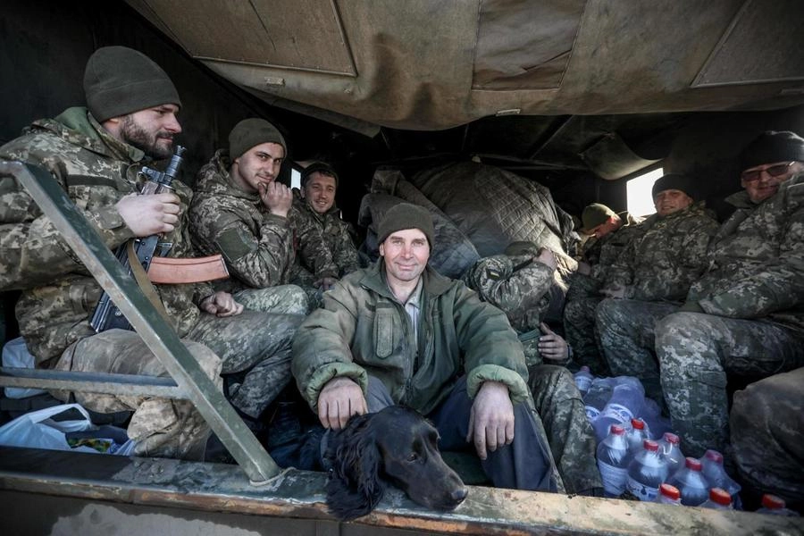 Soldati ucraini al fronte