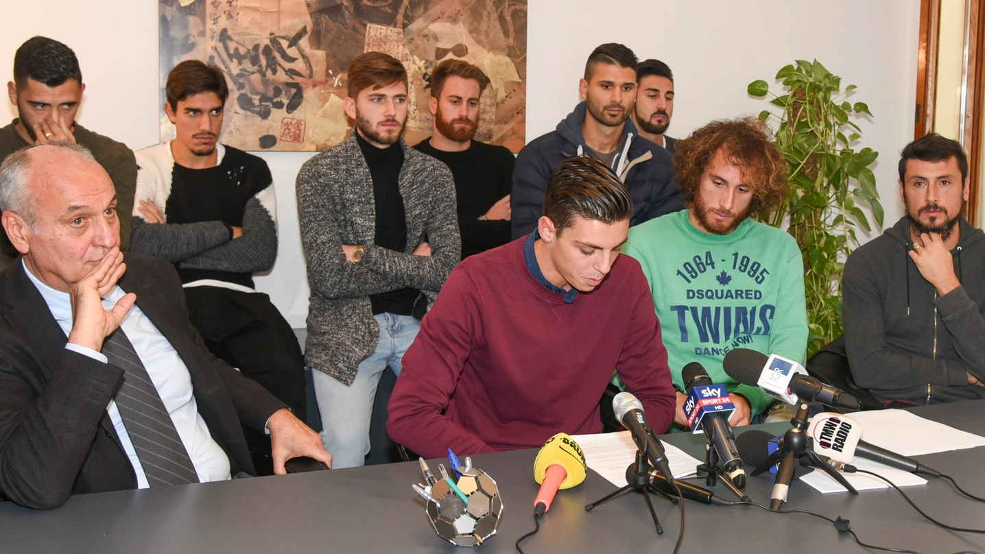 La conferenza dei giocatori del Modena calcio