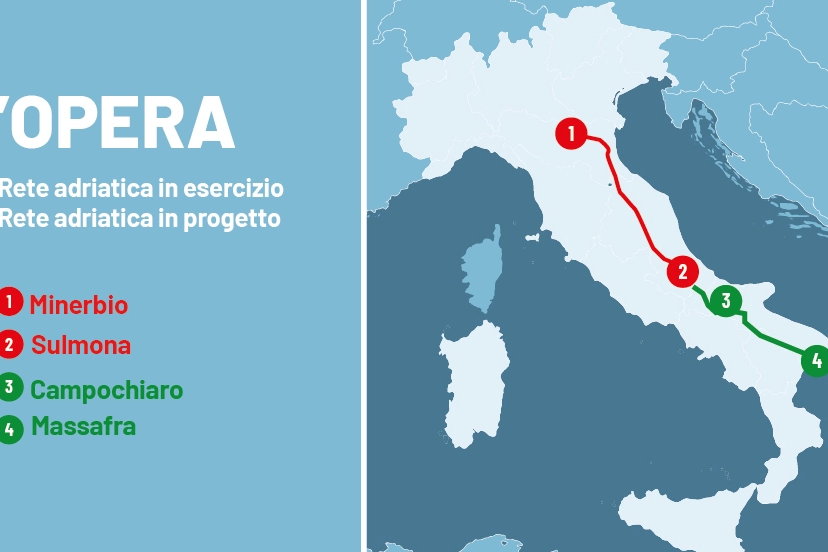 La mappa del gasdotto: passerà anche da Emilia Romagna e Marche