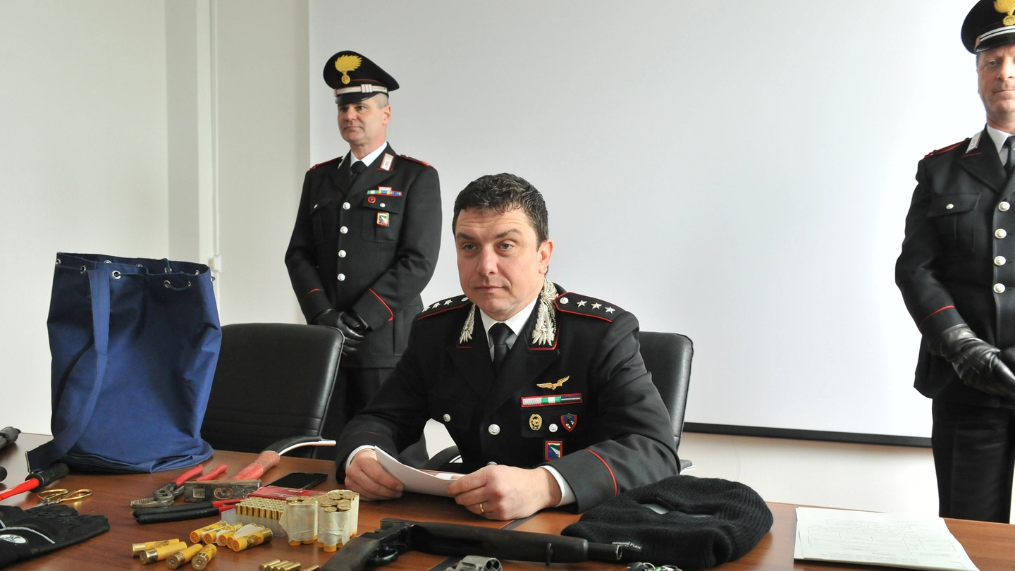Il tenente Nicola Puccinelli, comandante dei carabinieri di Pavullo