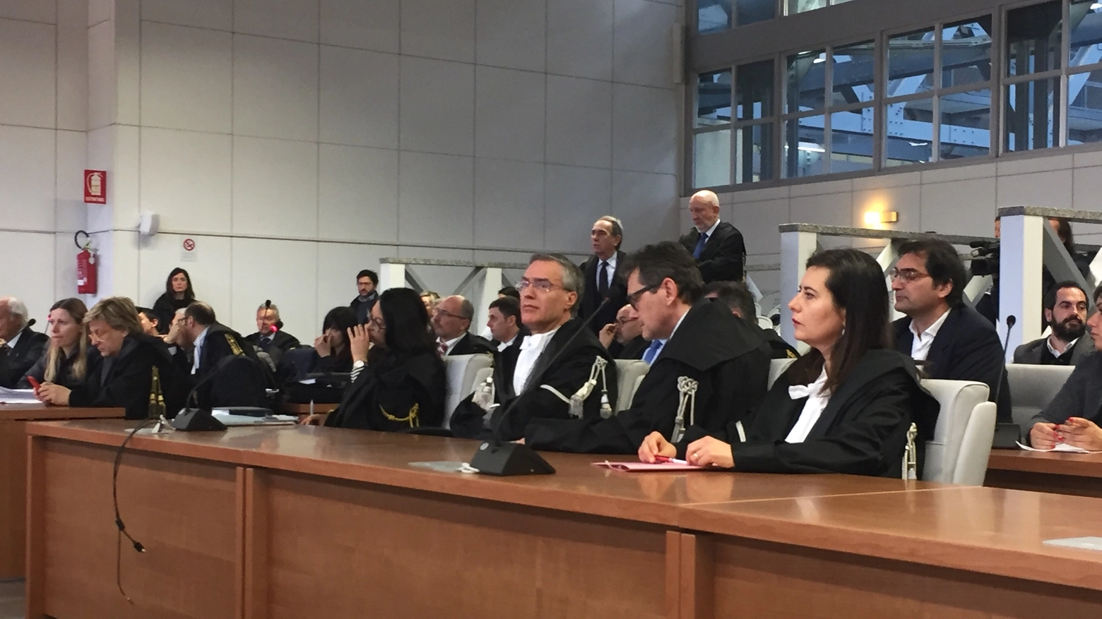 Processo Banca Marche, l'udienza al collegio penale (Foto Verdenelli)