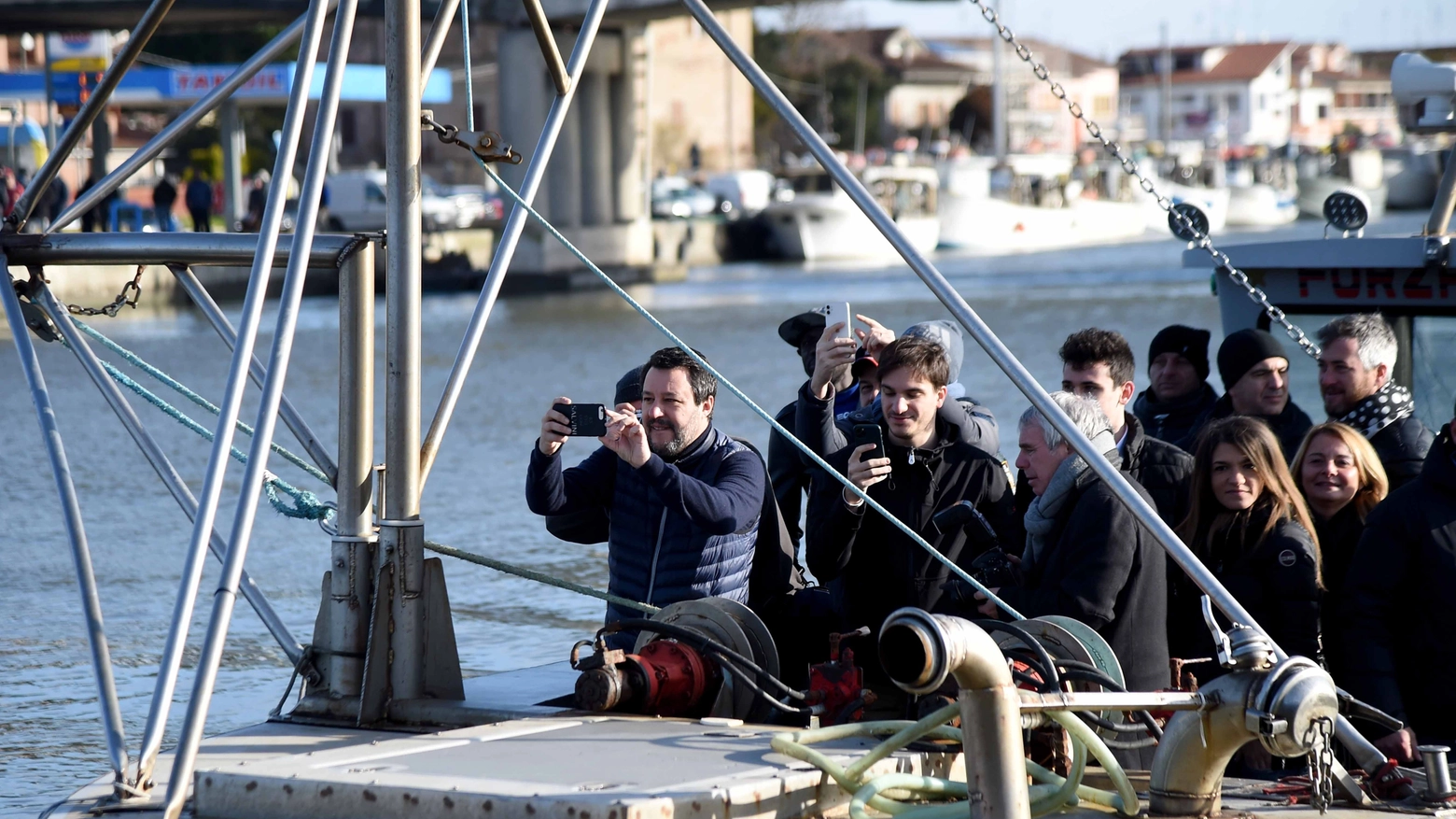 Salvini a Lido degli Estensi (foto Businesspress)