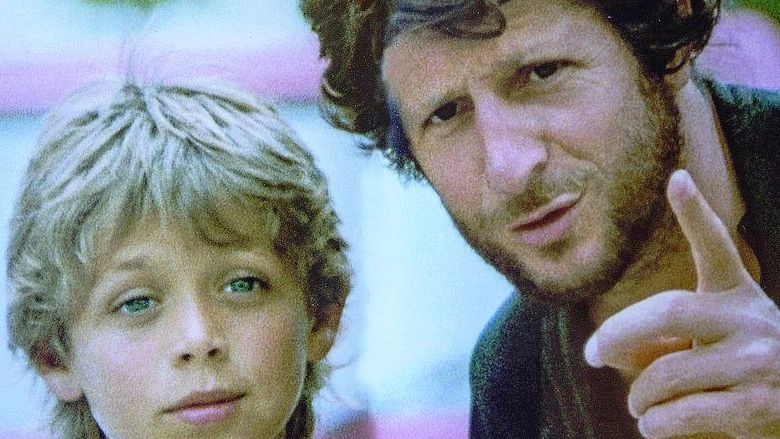 Valentino Rossi con il padre Graziano quando il Dottore era bambino