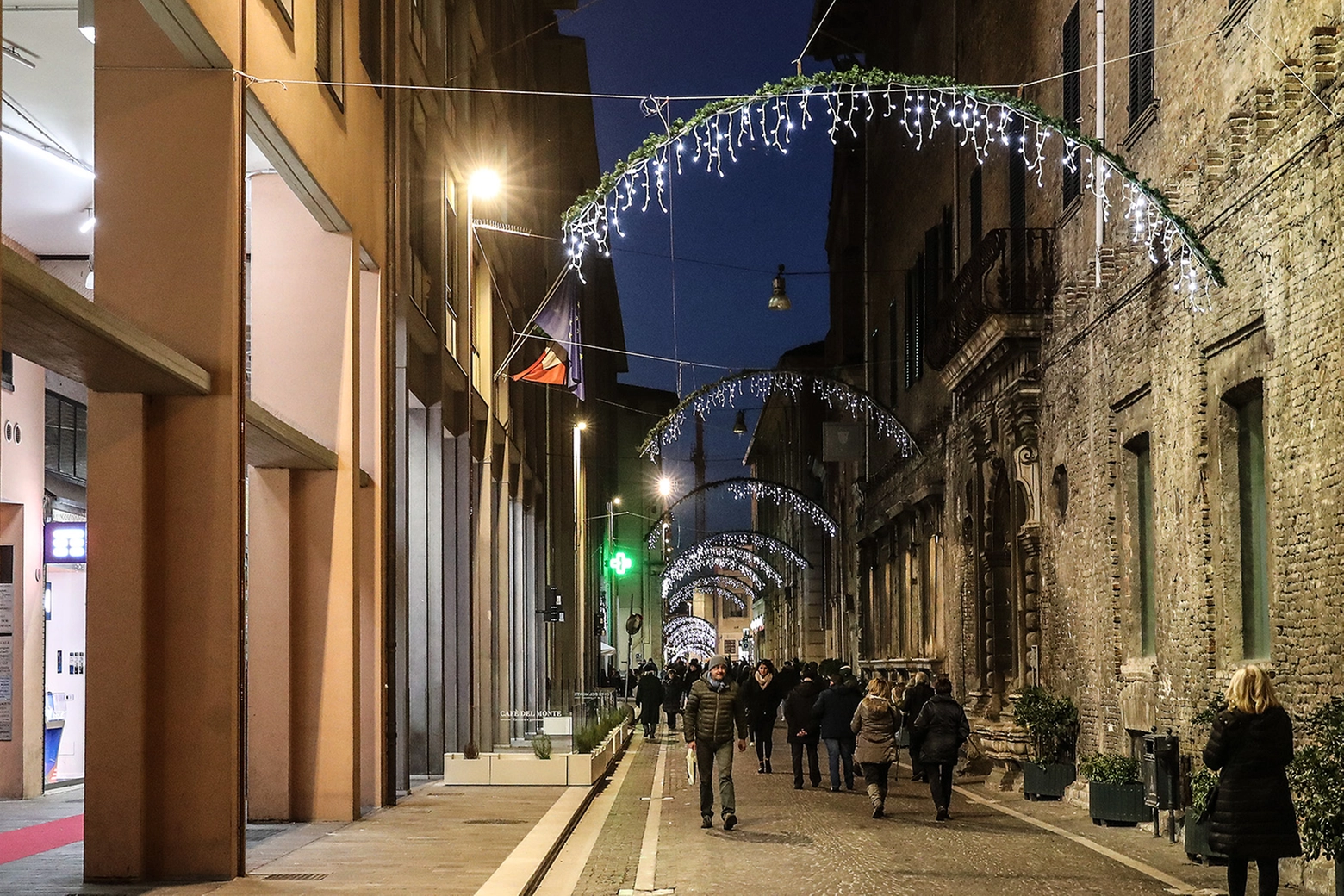Via San Francesco con le luminarie natalizie (Fotoprint)