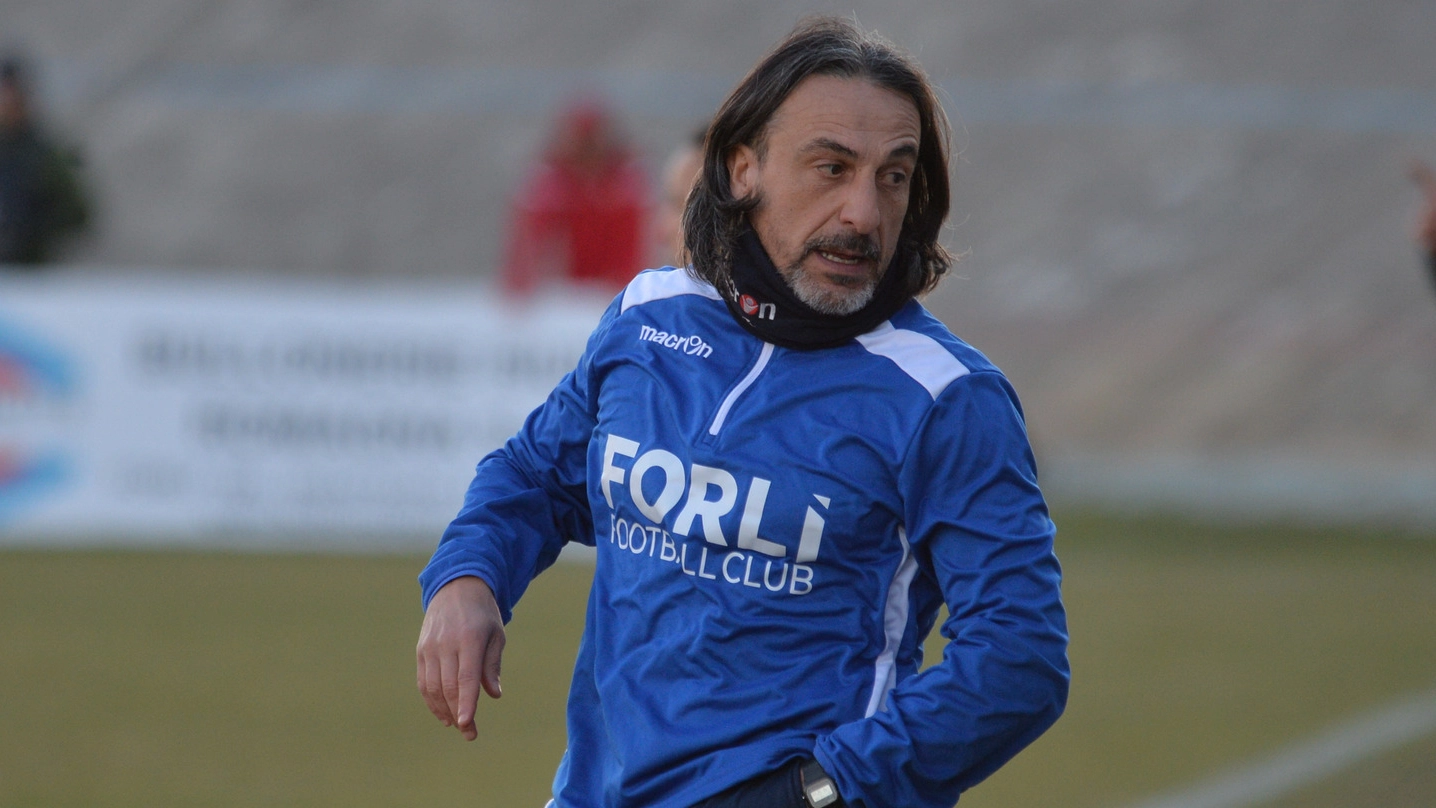 L’allenatore dei biancorossi Stefano Protti