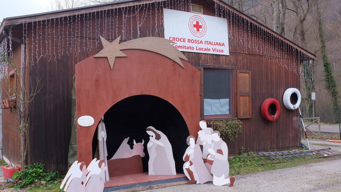 Il presepe della Croce Rossa a Visso (Calavita)
