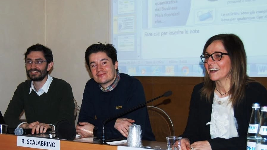 I relatori (da sinistra Luca Petraroia, Riccardo Scalabrino e Cristina Falavigna) 