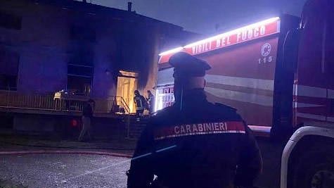 Carabinieri e vigili del fuoco a San Polo