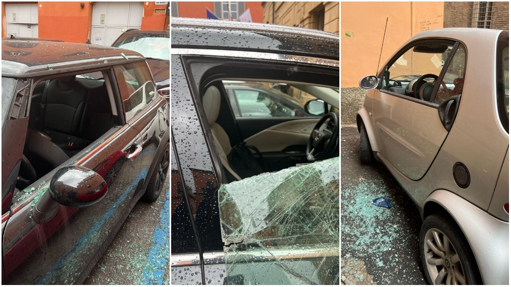 Auto vandalizzatte in piazzetta San Michele e Strada Maggiore