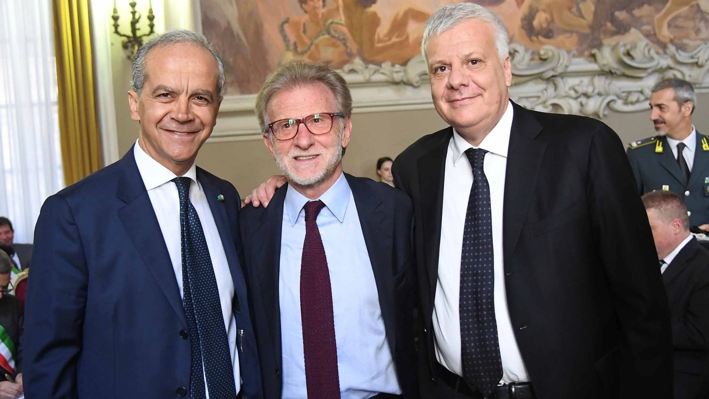 Matteo Piantedosi, Ivano Dionigi e Gian Luca Galletti