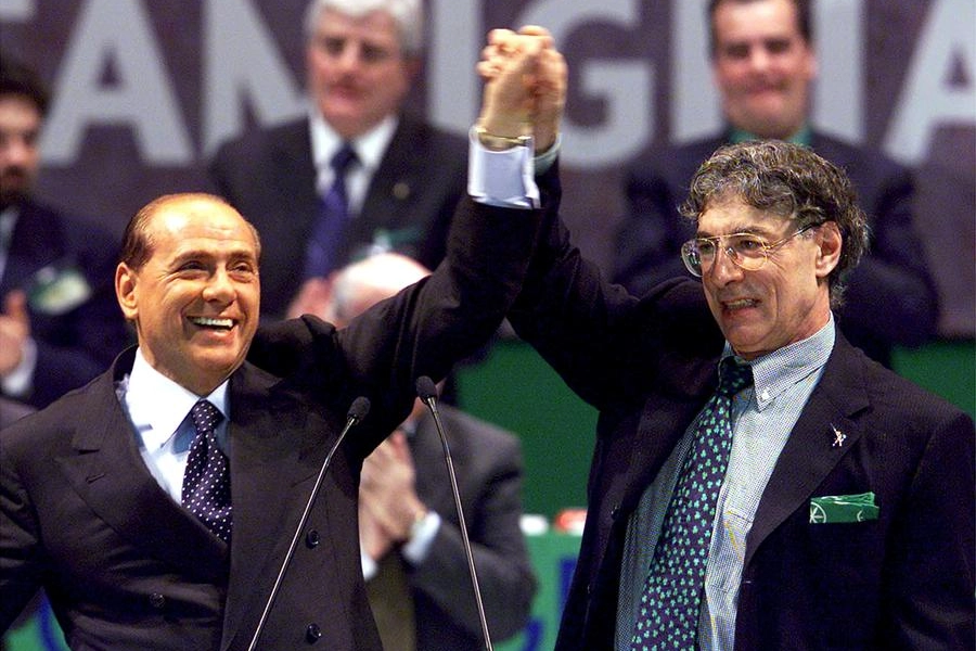 Silvio Berlusconi e Umberto Bossi (Ansa)