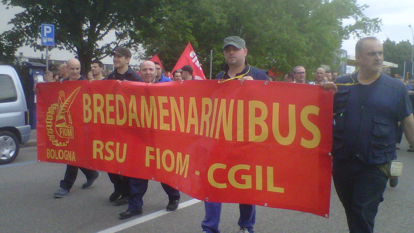 Una manifestazione dei lavoratori Bredamenarini