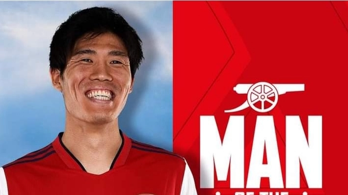 Il post dell’Arsenal su Facebook che incorona Tomyiasu ‘man of the match’ 