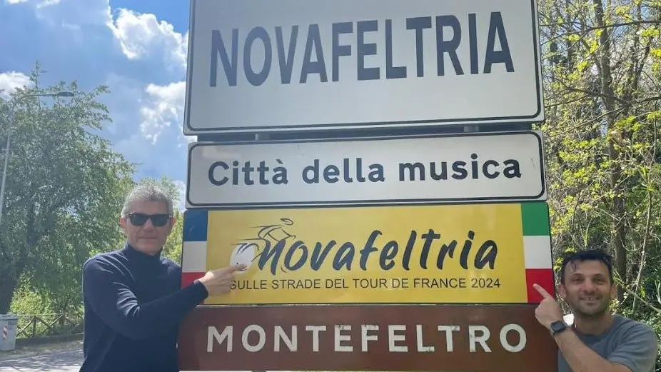 Sale la febbre per il  Tour de France  E Novafeltria si ’tinge’ già di giallo