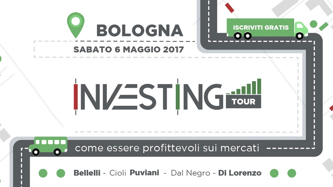 Investing Tour sbarca a Bologna sabato 6 maggio 