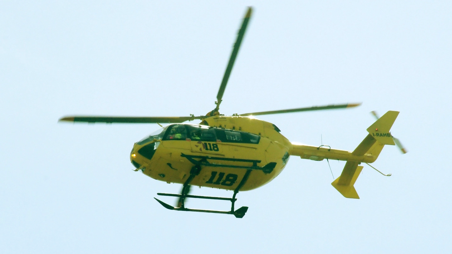 Il bambino è stato soccorso dall’elicottero del 118