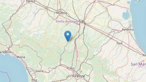 L'epicentro del sisma a 5 km da Castel D'Aiano (Bologna)