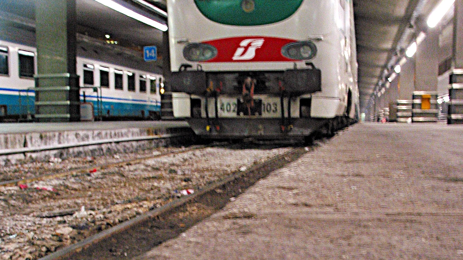 Un treno in una foto d'archivio Ansa