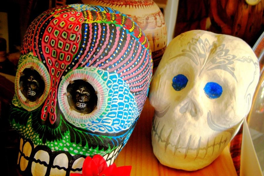 Teschi messicani colorati in occasione del Dìa de Muertos