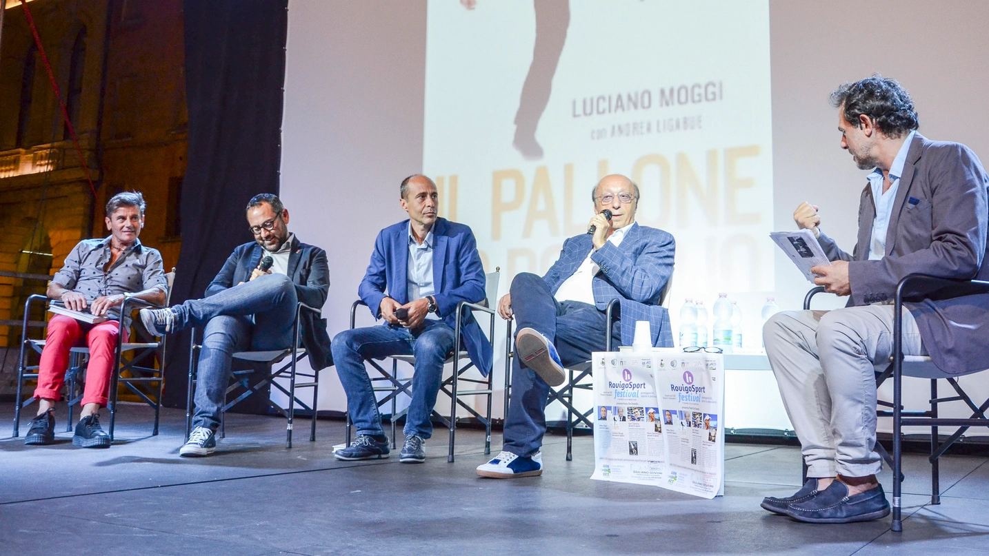 Luciano Moggi con Paolo De Grandis ed i giornalisti  Mario Bovenzi, Franco Pavan e Luca Crepaldi