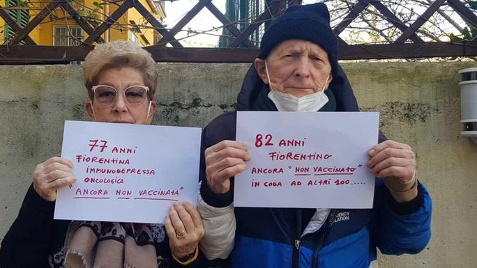 Pierdomenico Ballini e la moglie Marinella Ermini: chiedono di essere vaccinati