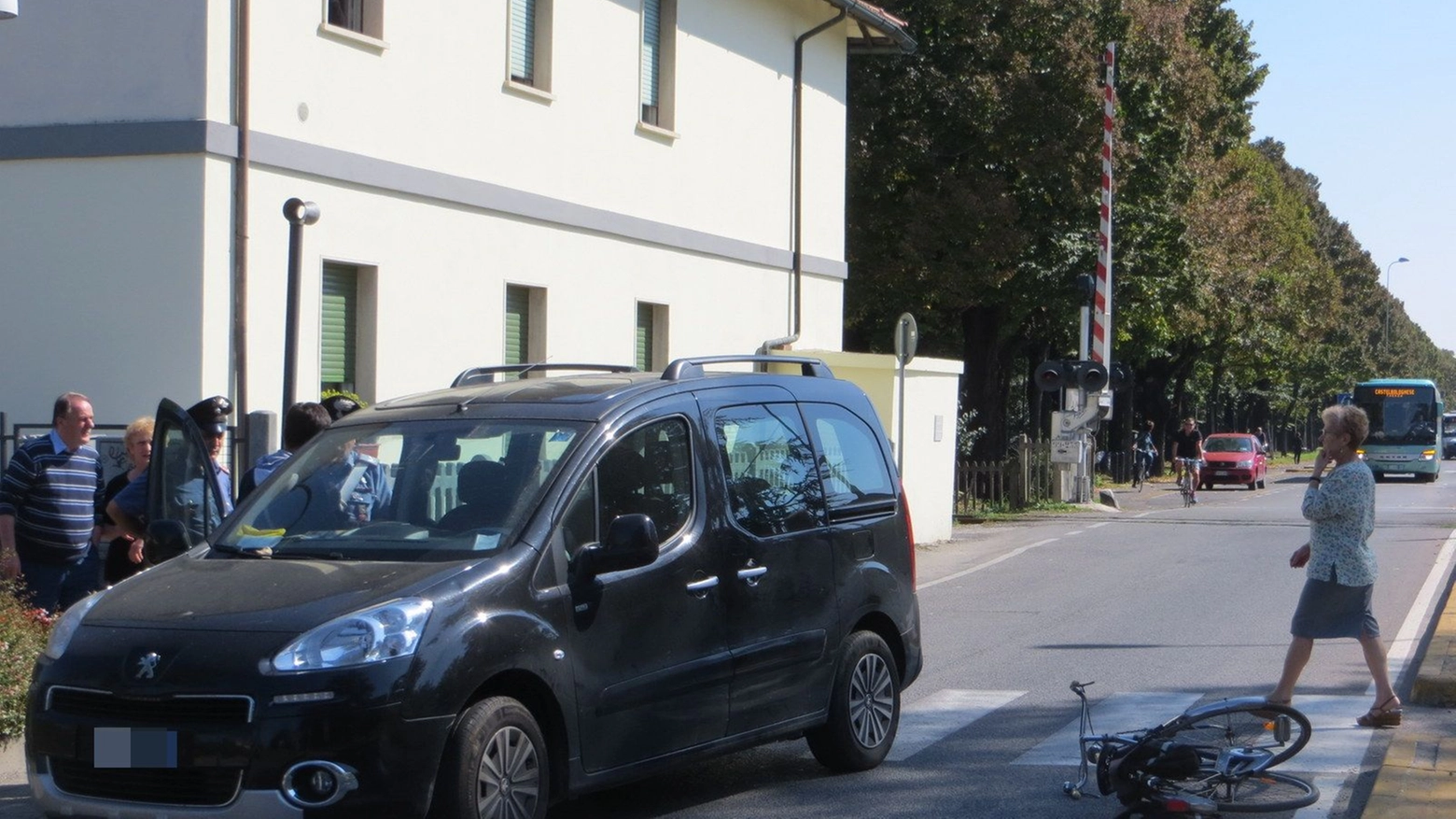 Faenza, ciclista travolto da un'auto: gravissimo (foto Veca)