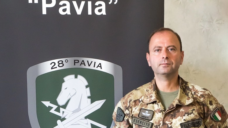Il nuovo comandante del 28' Rgt Pavia Luca Felicissimo