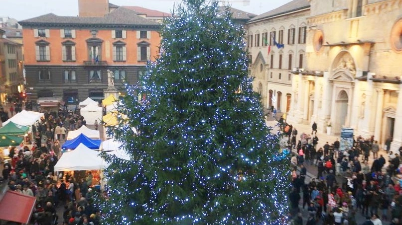 Il centro di Reggio nel periodo natalizio