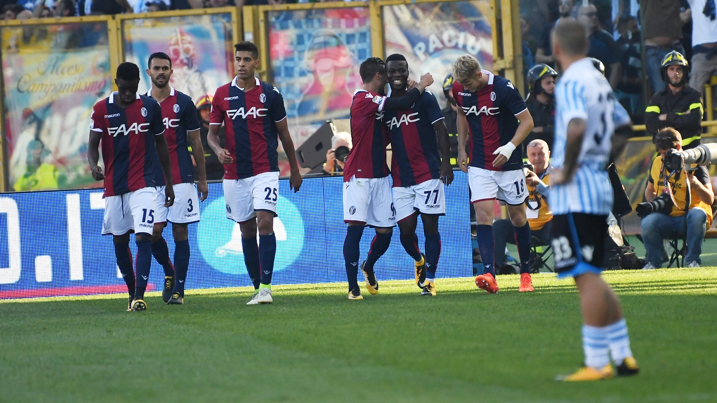 Un momento della partita fra Bologna e Spal finita 2-1 (foto Schicchi)