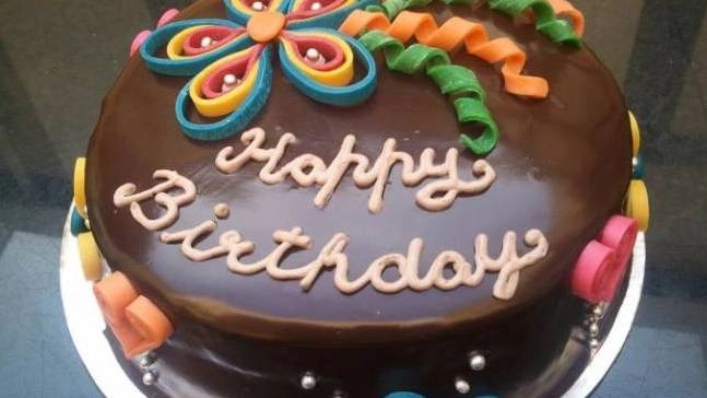 Una torta di compleanno