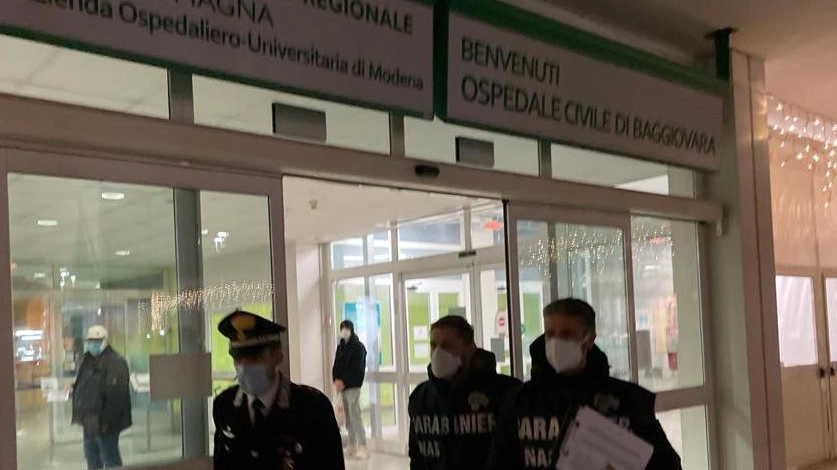 I carabinieri del Nas all'ospedale di Baggiovara