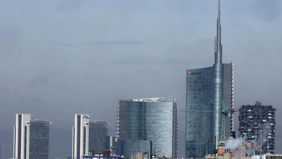 Lo skyline dei grattacieli di Porta Nuova a Milano 