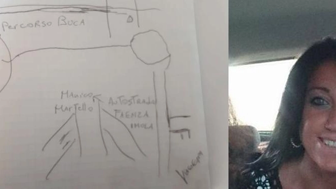Omicidio di Ilenia Fabbri, i disegni del killer: in una mappa le tappe del delitto