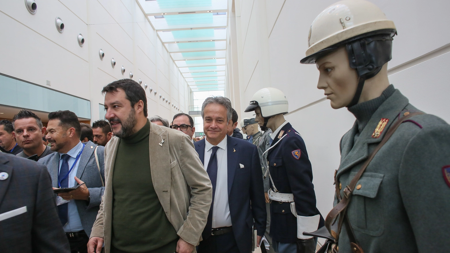 Salvini al Palas per il IX convegno nazionale del Sap (foto Bove)