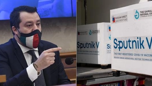 Salvini e il vaccino Sputnik, arrivato nei giorni scorsi a San Marino