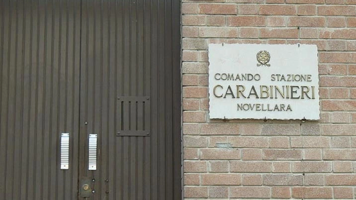 La caserma dei carabinieri di Novellara