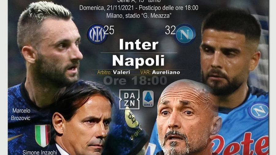 Domani Inter-Napoli alle ore 18.00