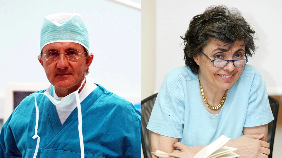 Il chirurgo Roberto Di Bartolomeo e Flavia Franzoni Prodi