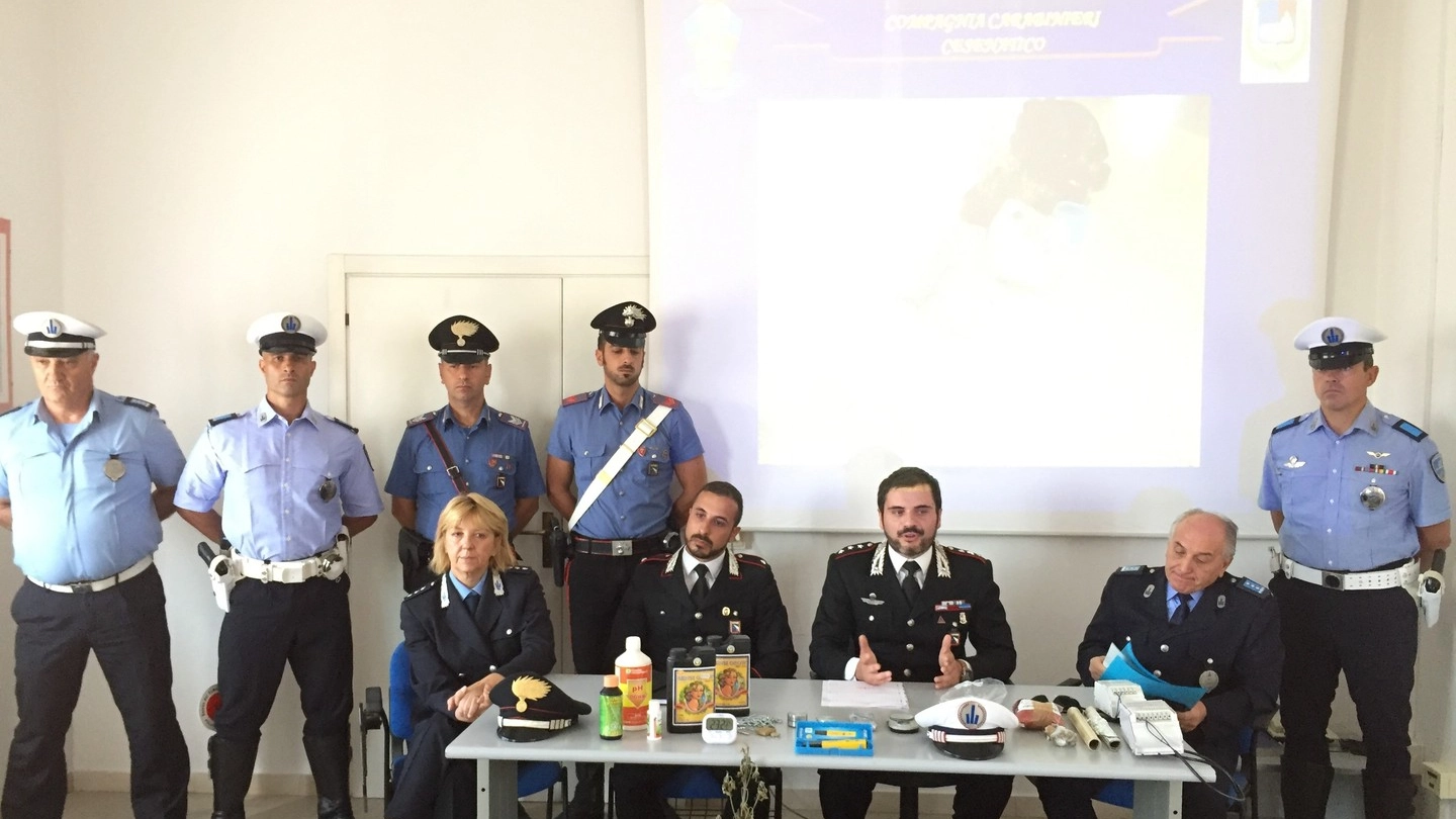L’operazione è stata effettuata dai carabinieri e dalla polizia municipale dell’Unione Rubicone e Mare