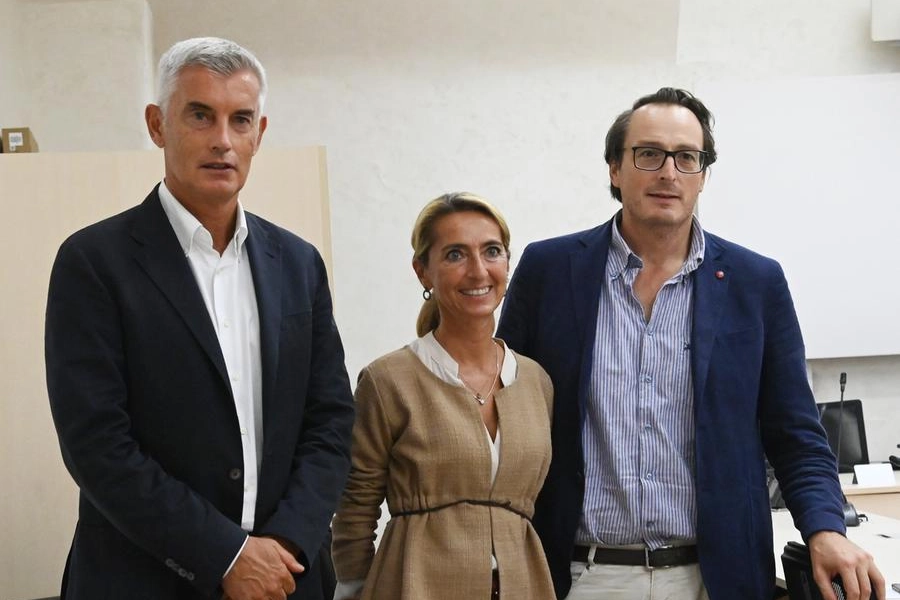 Da sinistra, Paolo Bordon, Francesca Mezzetti e Lorenzo Roti