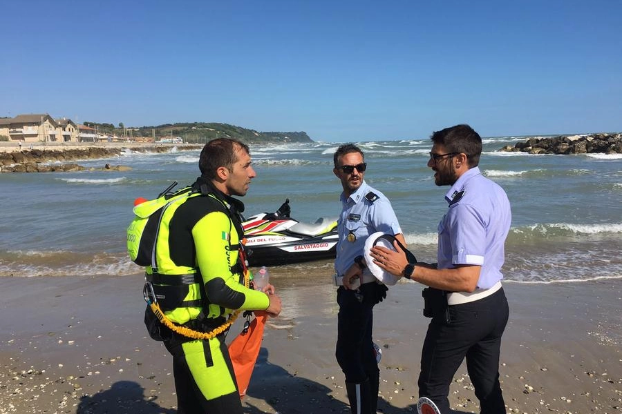 Tragedia in mare a Fano, i soccorsi