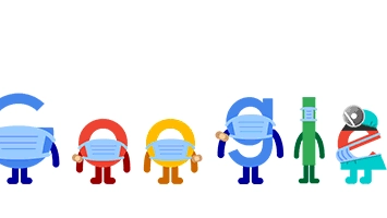 Il doodle di Google 'Prenota il vaccino anti-Covid'