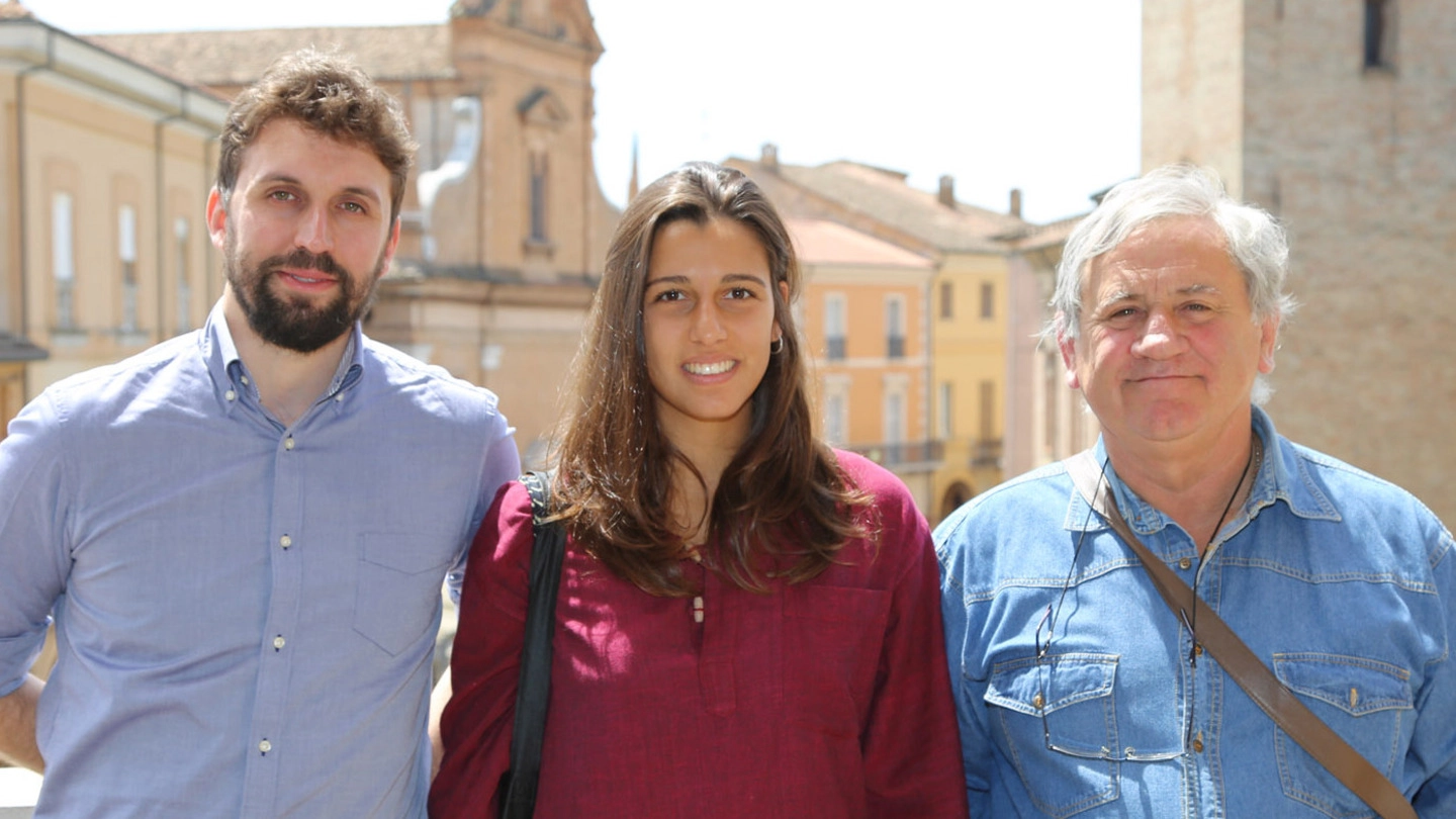 Da sinistra: Enrico Sama, Sofia Bravi e Mauro Rambaldi (foto Scardovi)