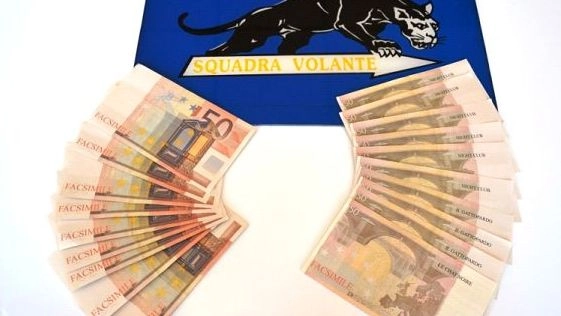 Le banconote false sequestrate dalla polizia