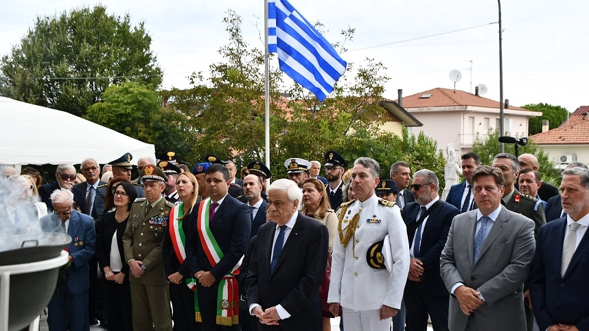 Presidente Prokopios Pavlopoulos con le autorià (foto Concolino)