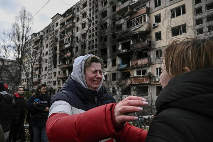 I bombardamenti in Ucraina