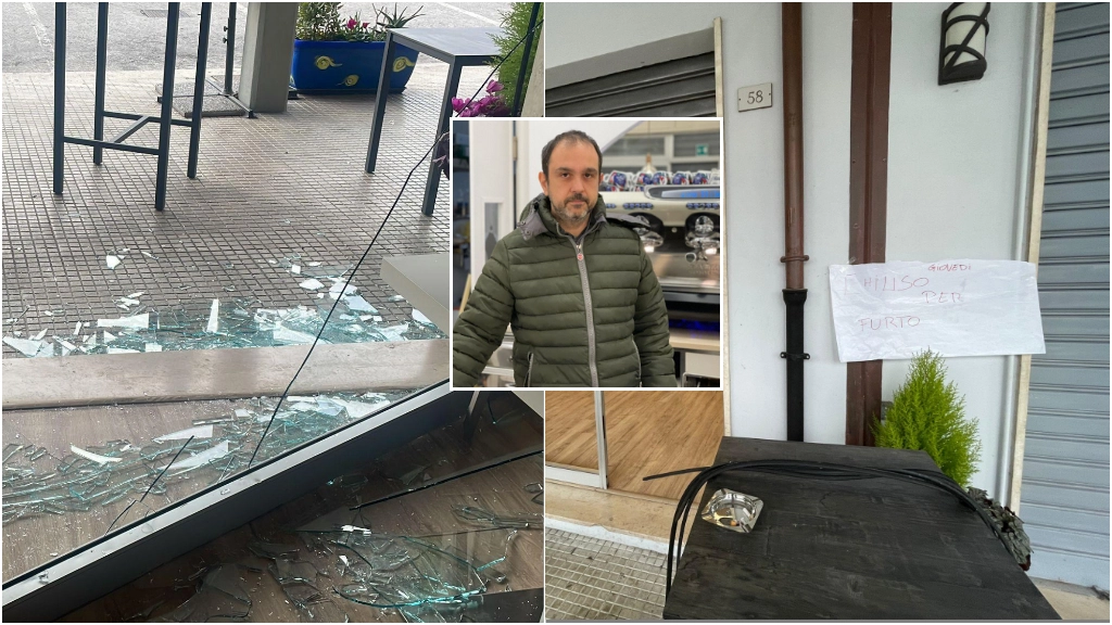 Un uomo incappucciato ha mandato in frantumi la vetrina provocando un danno di almeno duemila euro per un bottino di 200 in contanti