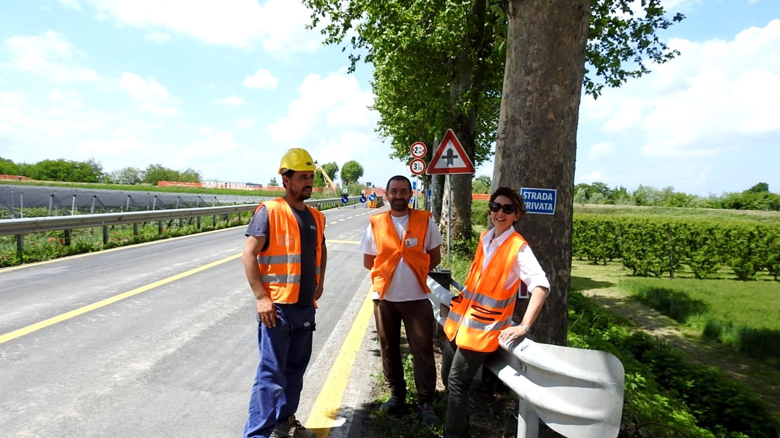 Lavori in corso per adeguamento sismico e statico del Ponte Albergone (Foto Scardovi)